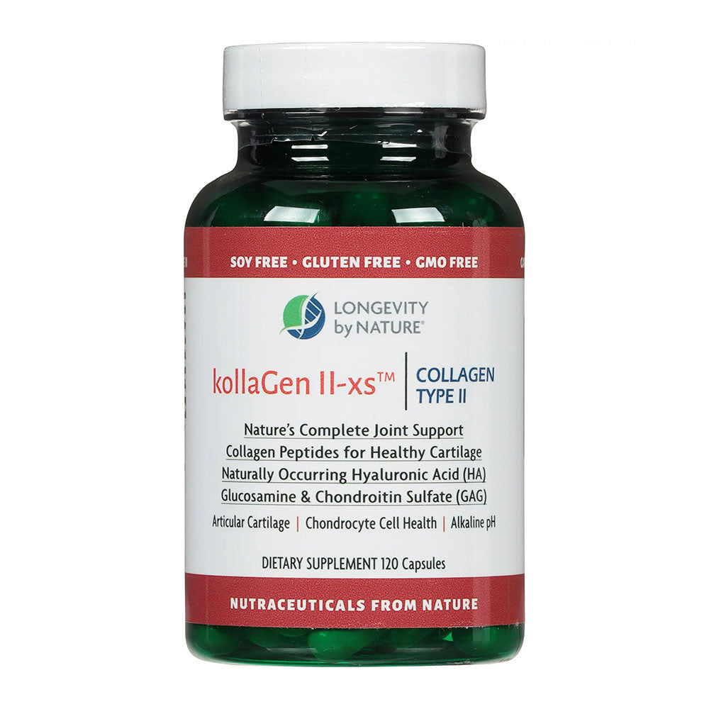 Longevity by Nature KollaGen II-xs Collagen Type II Capsules, 120 Ea